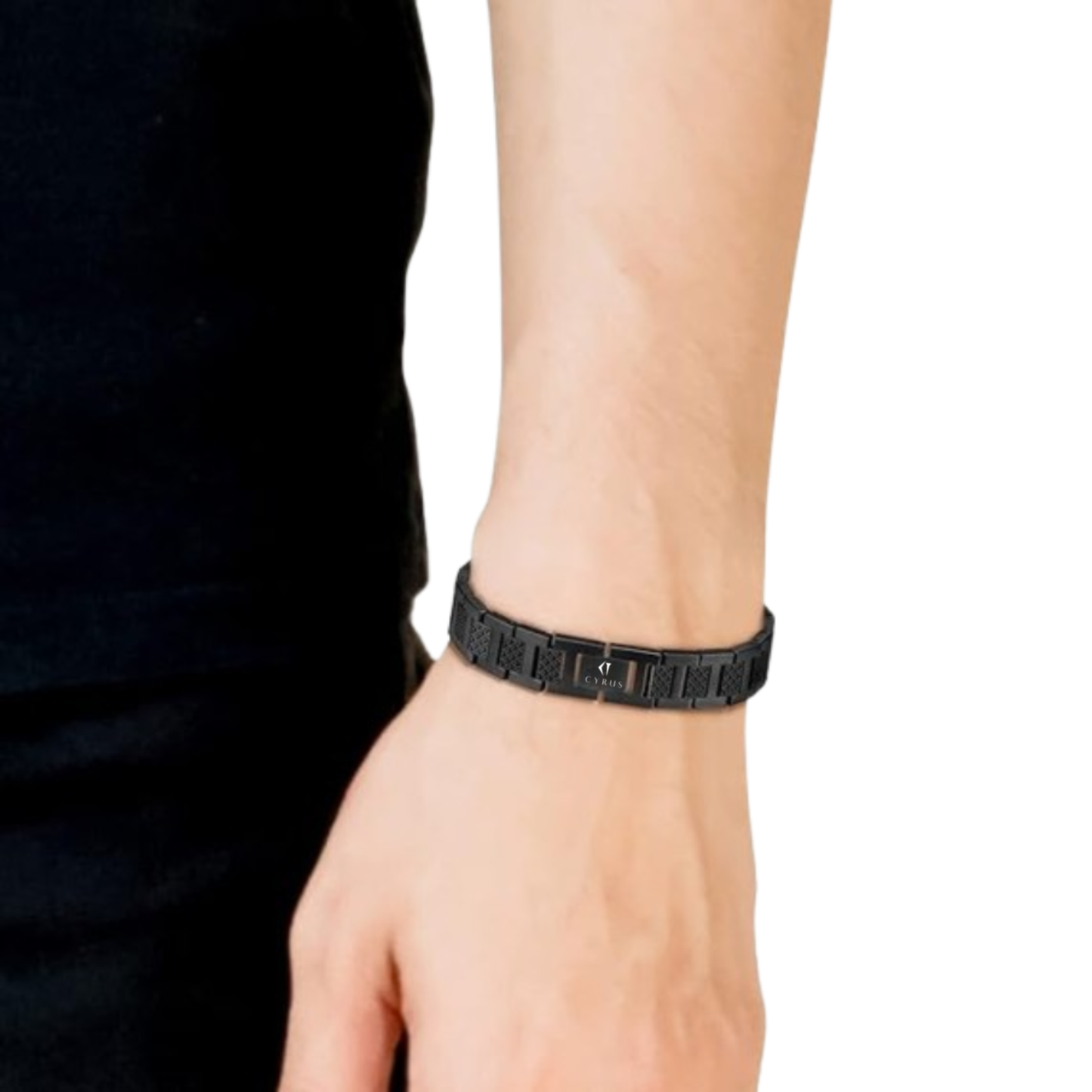 Cyrus BLK Stainless Steel Bracelet