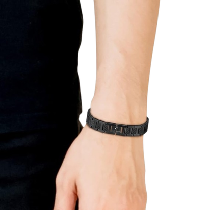 Cyrus BLK Stainless Steel Bracelet